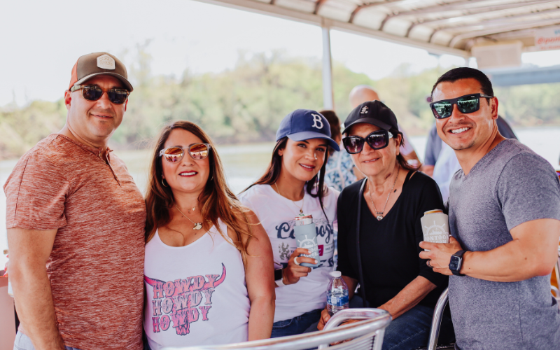 1 people enjoying time on a boat in downtown nashville
