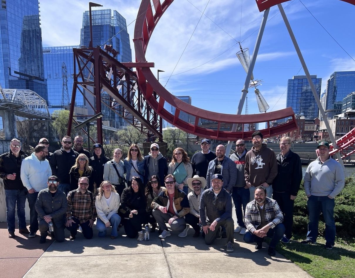 Sunset client event on Nashville river cruise