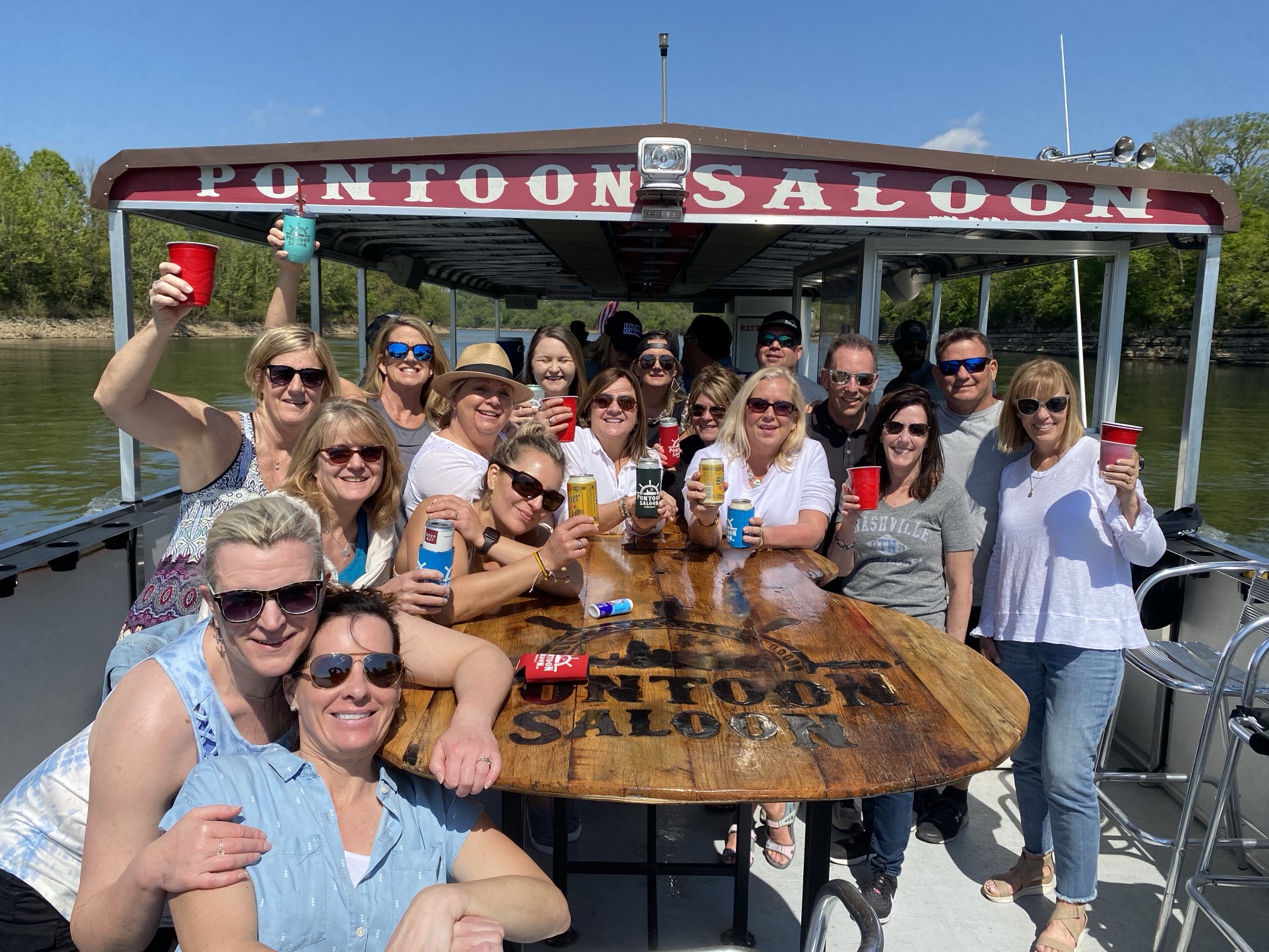 Evening river cruise Nashville skyline view
